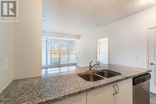 217 - 349 Rathburn Road W, Mississauga (City Centre), ON - Indoor Photo Showing Kitchen With Double Sink