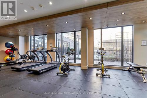 1008 - 21 Park Street E, Mississauga, ON - Indoor Photo Showing Gym Room