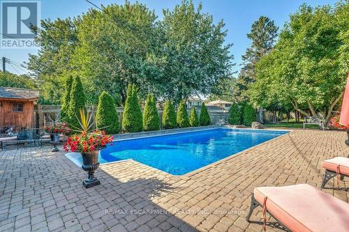 371 Strathcona Drive, Burlington, ON - Outdoor With In Ground Pool With Deck Patio Veranda With Backyard