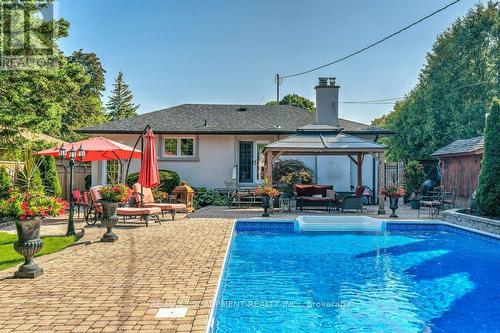 371 Strathcona Drive, Burlington, ON - Outdoor With In Ground Pool With Deck Patio Veranda