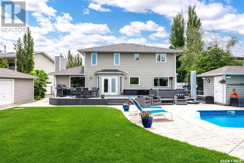 143 Trotchie Crescent, Saskatoon, SK - Outdoor With In Ground Pool With Deck Patio Veranda With Backyard With Exterior