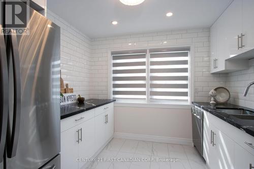 19 Arbour Glen Crescent, London, ON - Indoor Photo Showing Kitchen With Stainless Steel Kitchen With Upgraded Kitchen