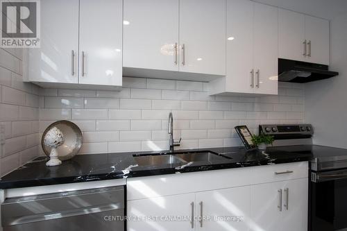 19 Arbour Glen Crescent, London, ON - Indoor Photo Showing Kitchen With Double Sink With Upgraded Kitchen