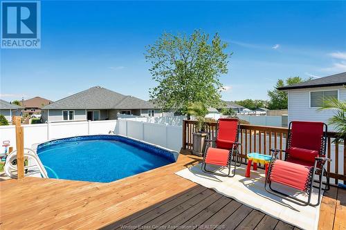 772 Richmond, Amherstburg, ON - Outdoor With Above Ground Pool With Deck Patio Veranda With Exterior