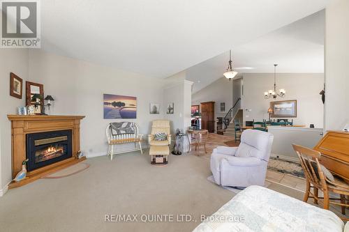 119 Bay Breeze Street, Prince Edward County (Ameliasburgh), ON - Indoor Photo Showing Living Room With Fireplace