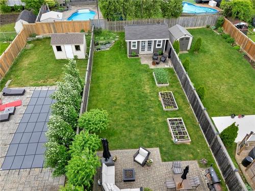 back yard overview - 920 Stone Church Road E, Hamilton, ON - Outdoor With Deck Patio Veranda