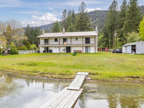 112 Round Lake Road, Princeton, BC - Outdoor With Body Of Water With Balcony With Deck Patio Veranda