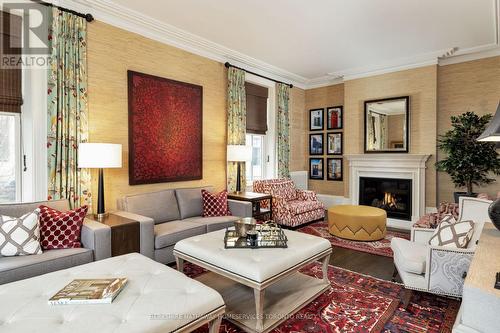 62 Bond Street W, Kawartha Lakes, ON - Indoor Photo Showing Living Room With Fireplace