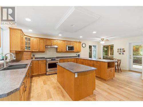 12857 Oyama Road, Lake Country, BC - Indoor Photo Showing Kitchen With Double Sink