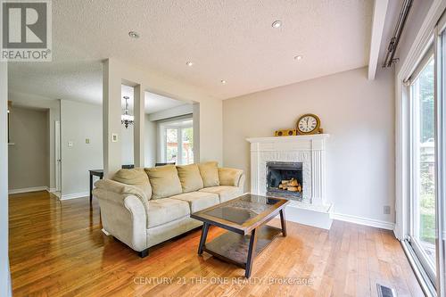 4032 Taffey Crescent, Mississauga, ON - Indoor Photo Showing Living Room With Fireplace