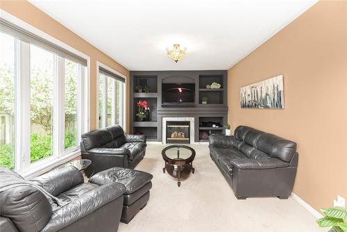 5952 Blue Spruce Avenue, Burlington, ON - Indoor Photo Showing Living Room With Fireplace