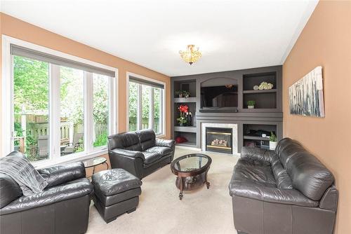 5952 Blue Spruce Avenue, Burlington, ON - Indoor Photo Showing Living Room With Fireplace