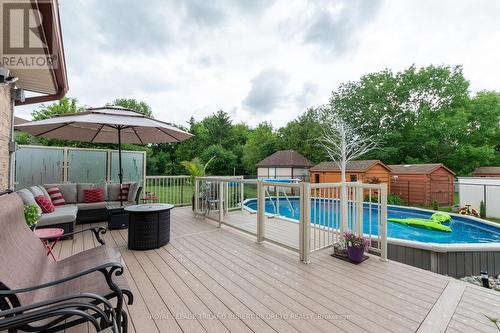 63 Winship Close, London, ON - Outdoor With Above Ground Pool With Deck Patio Veranda