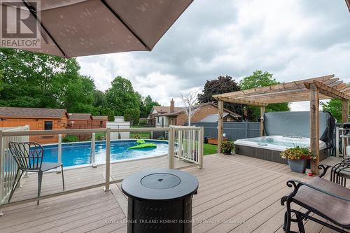 63 Winship Close, London, ON - Outdoor With Above Ground Pool With Deck Patio Veranda With Exterior
