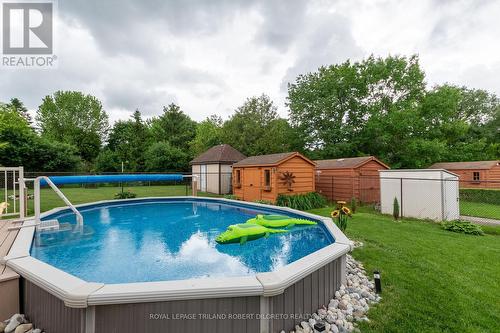 63 Winship Close, London, ON - Outdoor With Above Ground Pool With Backyard