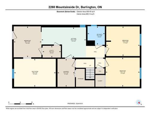 Lower Level Floor Plan - 2260 Mountainside Drive, Burlington, ON - Other