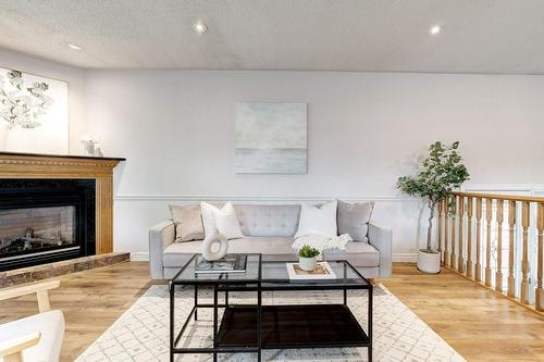 2260 Mountainside Drive, Burlington, ON - Indoor Photo Showing Living Room With Fireplace