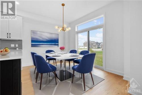 This home has not been built yet. Images provided are to showcase builder finishes. - 1969 Hawker Private, Ottawa, ON - Indoor Photo Showing Dining Room