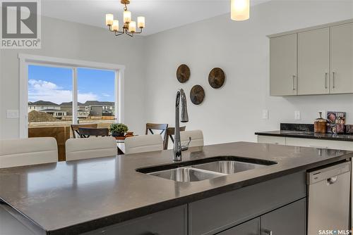 123 Leskiw Lane, Saskatoon, SK - Indoor Photo Showing Kitchen With Double Sink