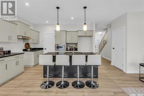 123 Leskiw Lane, Saskatoon, SK - Indoor Photo Showing Kitchen With Upgraded Kitchen