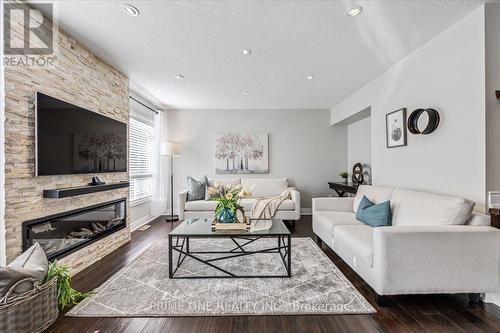 1083 Hepburn Road, Milton, ON - Indoor Photo Showing Living Room With Fireplace