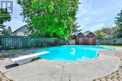 2 Lisbon Mews, Mississauga, ON - Outdoor With In Ground Pool With Backyard