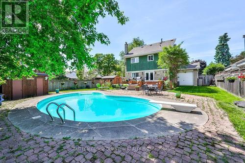 2 Lisbon Mews, Mississauga, ON - Outdoor With In Ground Pool With Backyard