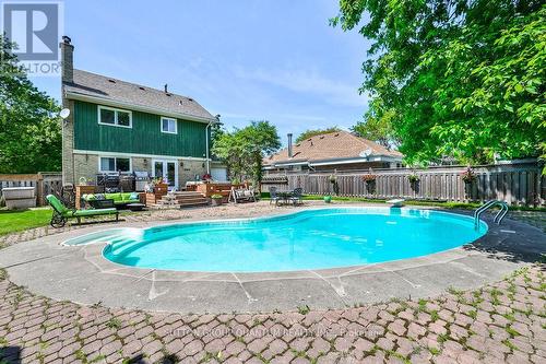 2 Lisbon Mews, Mississauga, ON - Outdoor With In Ground Pool With Backyard