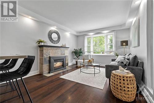 832 Duberry Street, Ottawa, ON - Indoor Photo Showing Living Room With Fireplace