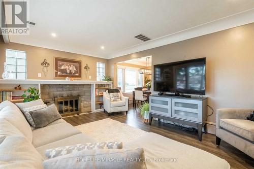 104 Cloverdale Avenue, Hamilton, ON - Indoor Photo Showing Living Room With Fireplace