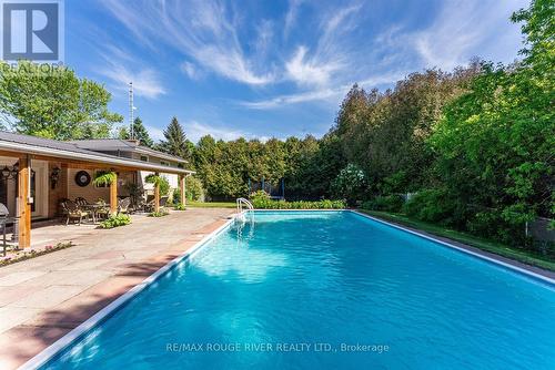 7676 Leskard Road, Clarington, ON - Outdoor With In Ground Pool With Backyard