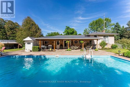 7676 Leskard Road, Clarington, ON - Outdoor With In Ground Pool With Backyard