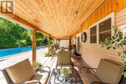 7676 Leskard Road, Clarington, ON - Outdoor With In Ground Pool With Deck Patio Veranda