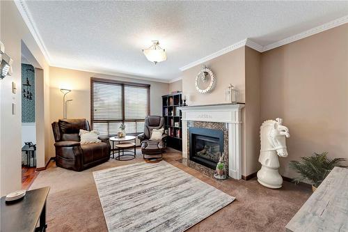43 Grayrocks Avenue, Hamilton, ON - Indoor Photo Showing Living Room With Fireplace