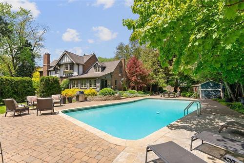 3121 Hampton Court, Burlington, ON - Outdoor With In Ground Pool With Backyard