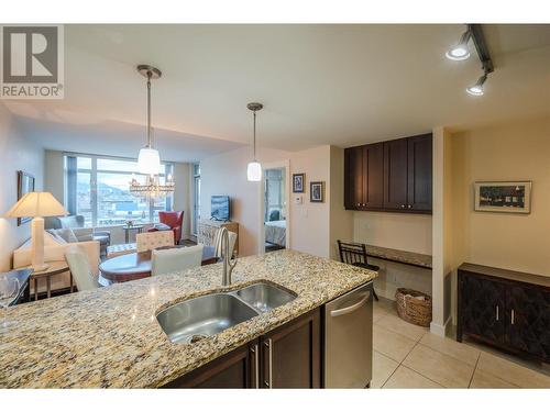 75 Martin Street Unit# 806, Penticton, BC - Indoor Photo Showing Kitchen With Double Sink