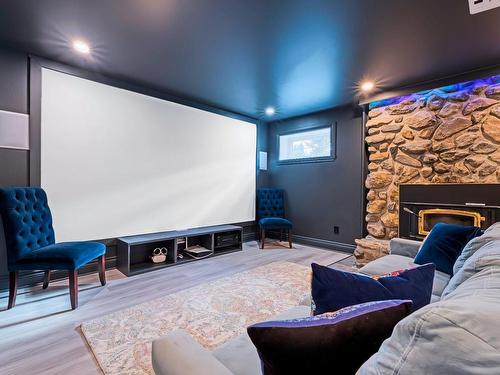 Home theatre - 901 Ch. Des Hirondelles, Saint-Bruno-De-Montarville, QC - Indoor With Fireplace