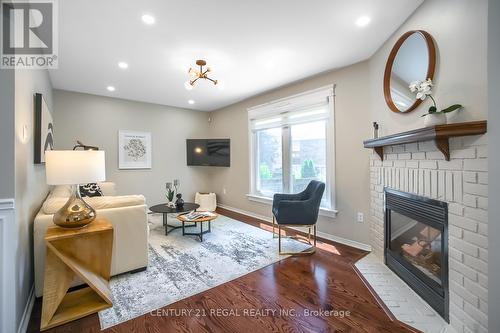3369 Forrestdale Circle, Mississauga, ON - Indoor Photo Showing Living Room With Fireplace