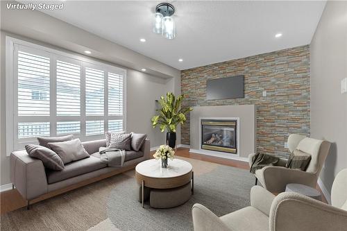 311 Longworth Avenue, Durham, ON - Indoor Photo Showing Living Room With Fireplace