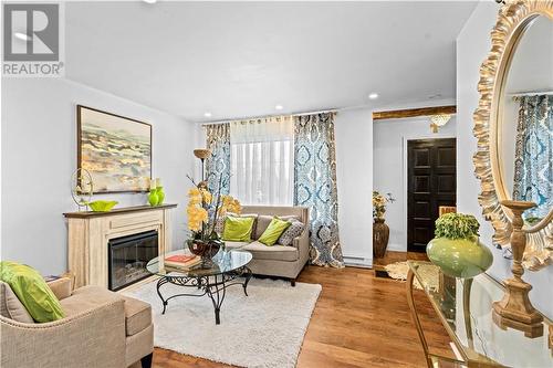 19 Bishop Street, Moncton, NB - Indoor Photo Showing Living Room With Fireplace