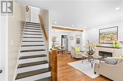 19 Bishop Street, Moncton, NB - Indoor Photo Showing Living Room With Fireplace