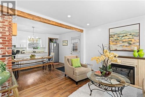 19 Bishop Street, Moncton, NB - Indoor Photo Showing Living Room With Fireplace