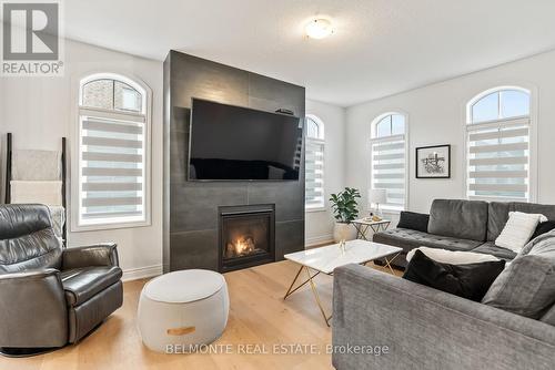 185 Douglas Kemp Crescent, Clarington, ON - Indoor Photo Showing Living Room With Fireplace