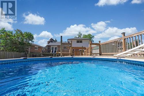 856 Florell Drive, Oshawa, ON - Outdoor With Above Ground Pool With Backyard