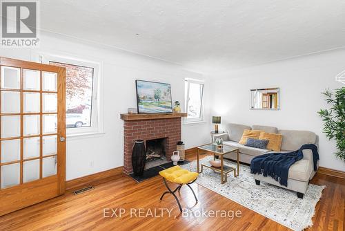 47 Ipswich Road, Hamilton, ON - Indoor Photo Showing Living Room With Fireplace