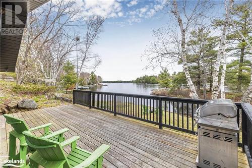 1010 Sanderson Road, Gravenhurst, ON - Outdoor With Body Of Water With Deck Patio Veranda