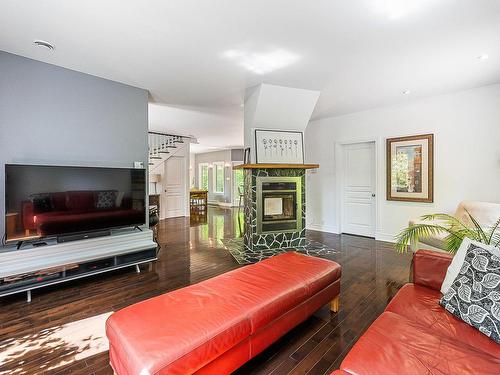 Living room - 121 Rue Du Bourgeon, Orford, QC - Indoor Photo Showing Living Room With Fireplace