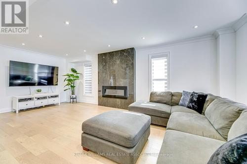 74 O'Hara Place, Brampton, ON - Indoor Photo Showing Living Room With Fireplace