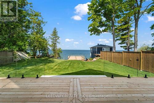 24410 Thorah Park Boulevard, Brock, ON - Outdoor With Body Of Water With Deck Patio Veranda