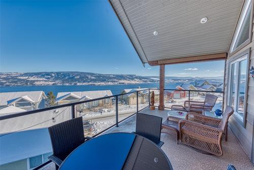 438-6973 Terazona Drive, Kelowna, BC - Outdoor With Body Of Water With Deck Patio Veranda With View With Exterior